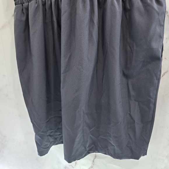 Evereve Dress Womens Large Gray Zip Mock Mini Scout Ribbed Active Drawstring - Picture 9 of 11